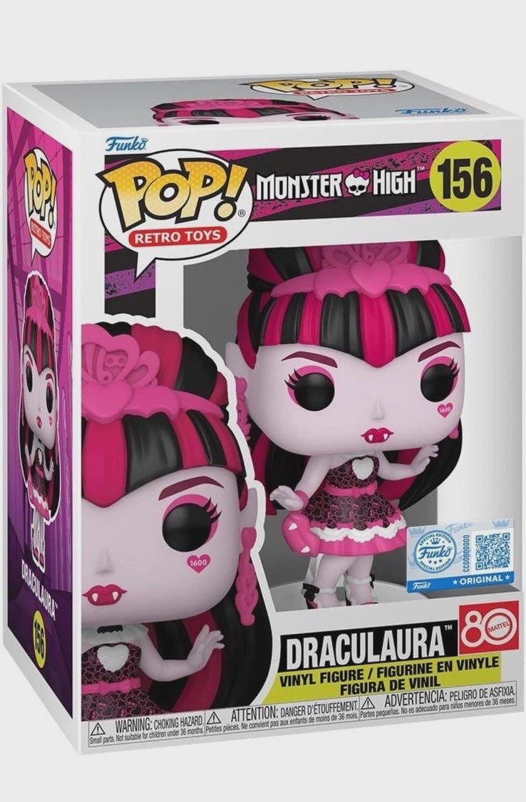 Funko Pop! #156 Draculaura - Monster High, Condition: Good, Exclusive: Special Edition Funko Origional, Variant: None