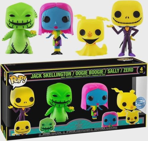 Funko Pop! 4-Pack Jack Skellington/Oogie Boogie/Sally/Zero - The Nightmare Before Christmas