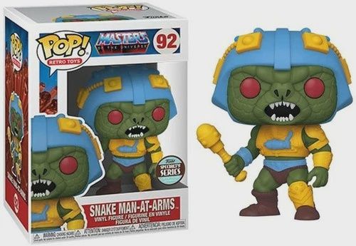Funko Pop! #92 Snake Man-At-Arms - Masters of the Universe, Condition: Good, Exclusive: Specialty Series, Variant: None