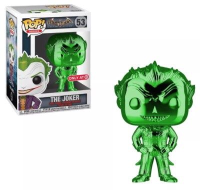 Funko Pop! #53 The Joker - Batman Arkham Asylum, Condition: Good, Exclusive: Only At Target, Variant: Green