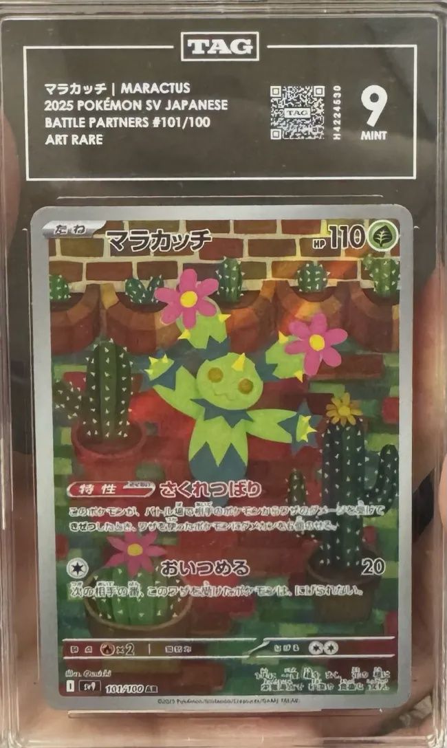 TAG 9 - Maractus 2025 Pokemon SV Japanese Battle Partners #101/100 Art Rare - [H4224530]