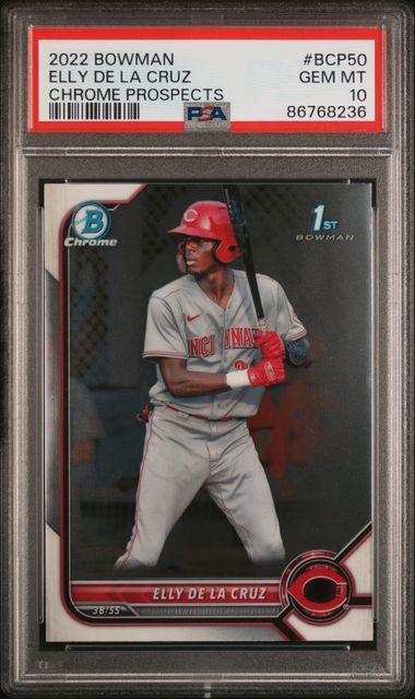 PSA - 10 - 2022 Bowman Elly De La Cruz Chrome Prospects #BCP50 [86768236]