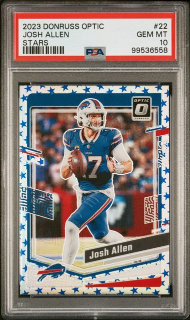 PSA 10 - 2023 PANINI DONRUSS OPTIC #22 JOSH ALLEN STARS (99536558)