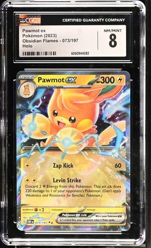 CGC - 8 . 2023 Pokemon Pawmot ex Obsidian Flames - 073/197 [6060944082]