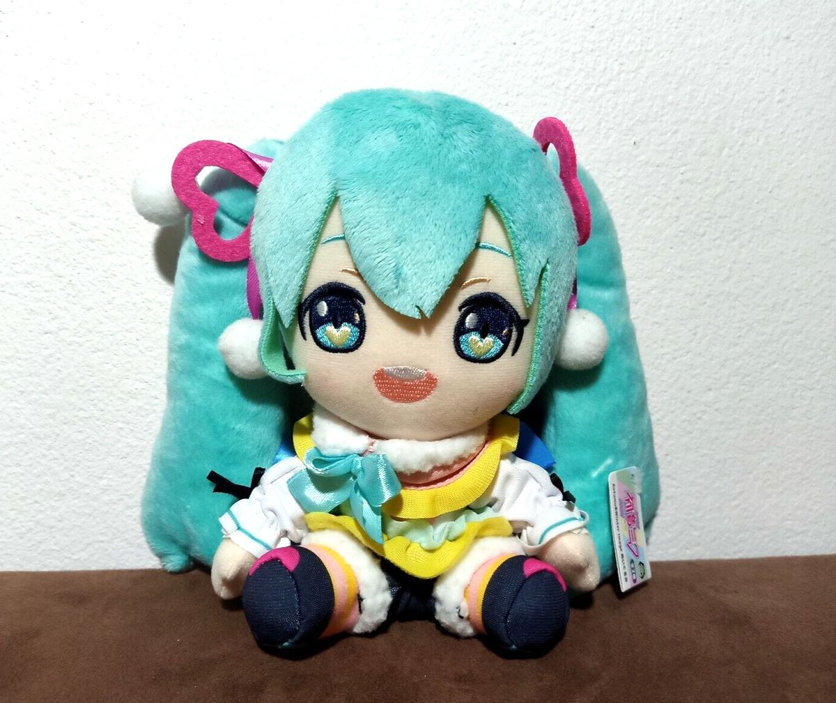 Taito Hatsune Miku Vocaloid Winter Snowflake Winking 10” Stuffed Plush Doll