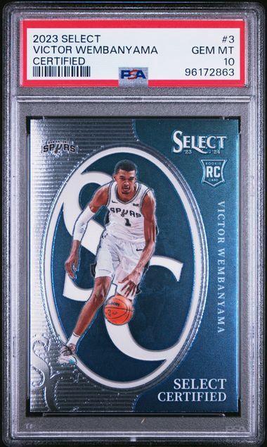 PSA GEM MT 10 - #3 2023 PANINI SELECT VICTOR WEMBANYAMA CERTIFIRED - [96172863]