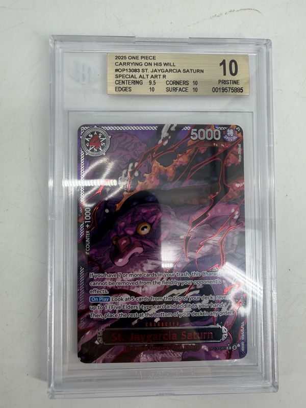 BGS 10 - 2025 One Piece Card Game Carrying on His Will St. Jaygarcia Saturn SPECIAL ALT ART R (19575885)