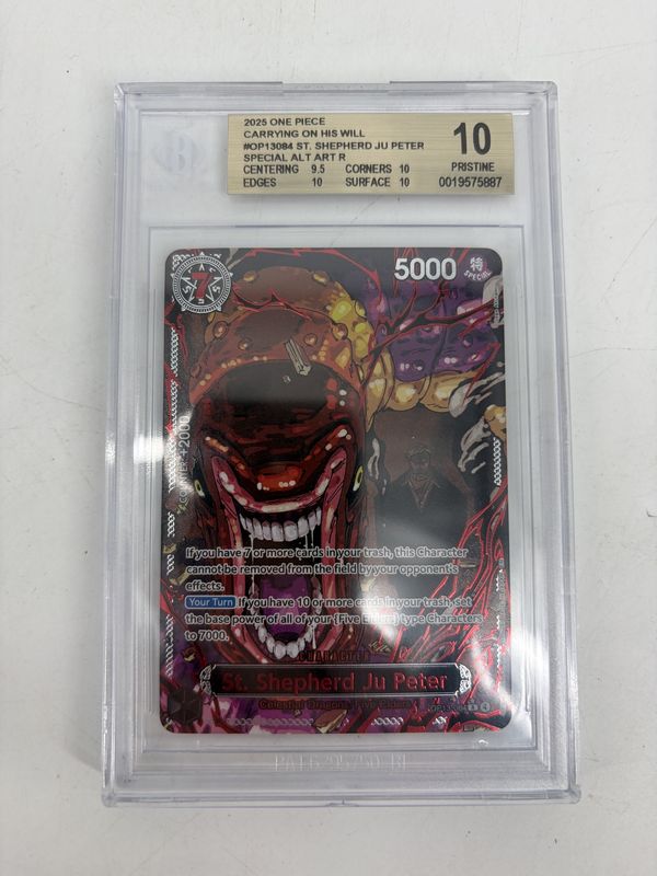 BGS 10 - 2025 One Piece Card Game Carrying on His Will St. Shepherd Ju Peter SPECIAL ALT ART R (19575887)
