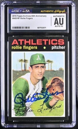 CGC - 2016 Topps Archives 65th Anniversary #A65-RF Rollie Fingers [6077532071]