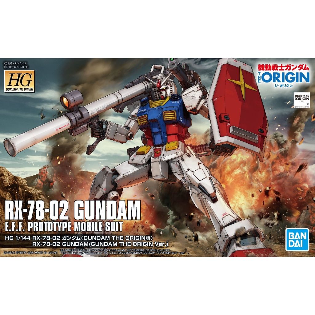 Bandai - HG 1/144 RX-78-02 Gundam E.F.F Prototype Mobile Suit [Gundam The Origin]