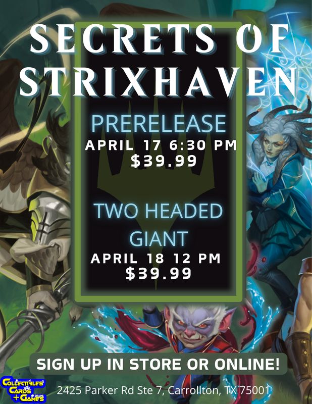 Secrets of Strixhaven Two Headed Giant Prerelease