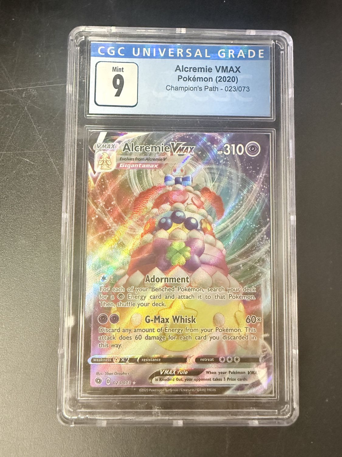 CGC 9 - Alcremie VMax Pokemon (2020) Champion's Path - 023/073 [3764590008]