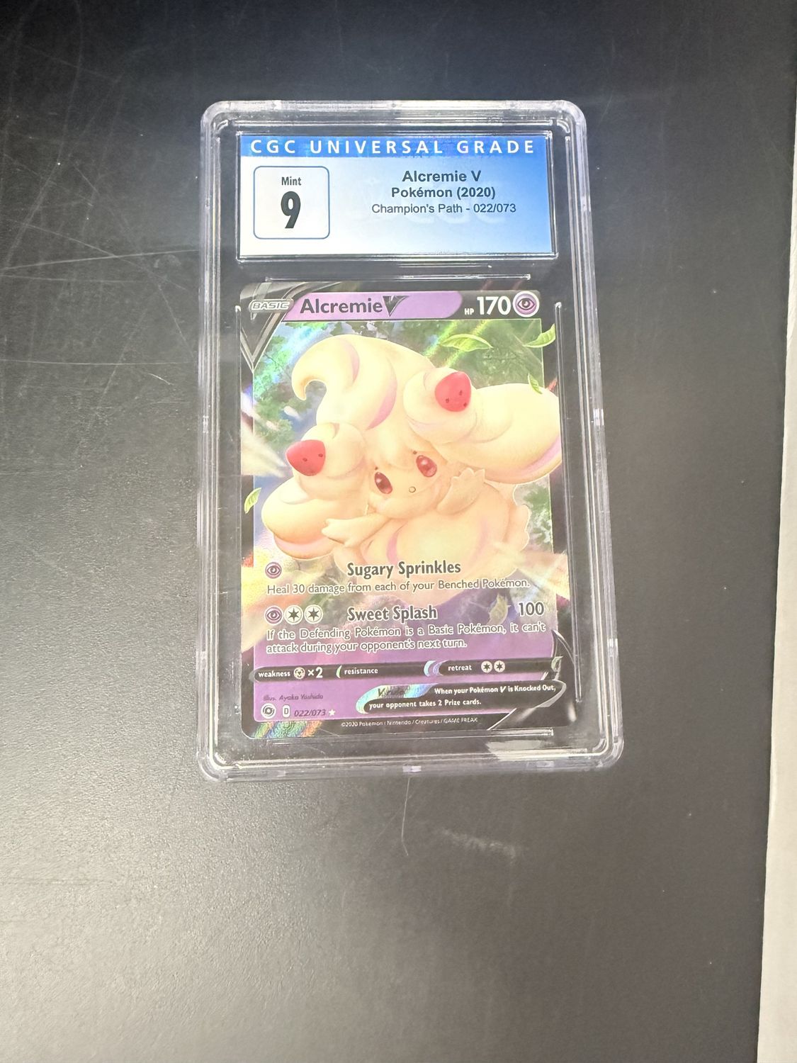 CGC 9 - Alcremie V Pokemon (2020) Champion's Path - 022/073 [4065864247]