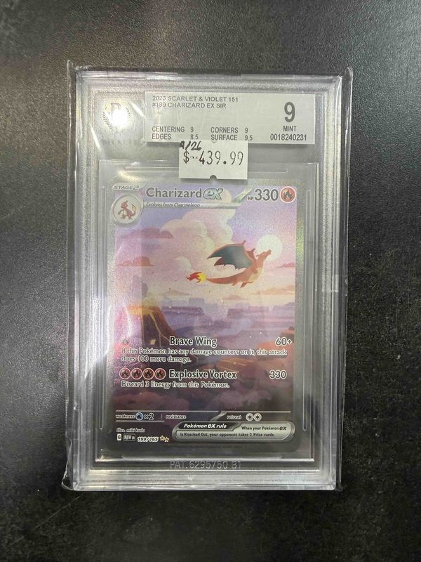 Beckett - 9 - Pokemon (2023) Scarlet &amp; Violet 151 Charizard ex #199 SIR [18240231]