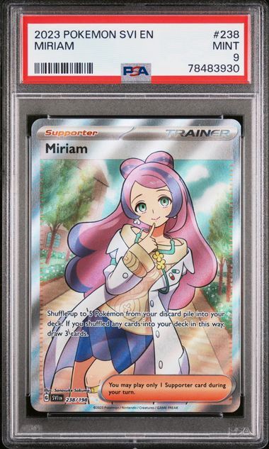 PSA 9 - #238 2023 Pokemon Miriam - SVI EN - [78483930]