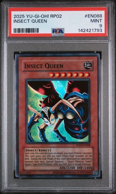 PSA 9 - #EN088 2025 Yu-Gi-Oh! Insect Queen - RP02 - [142421793]
