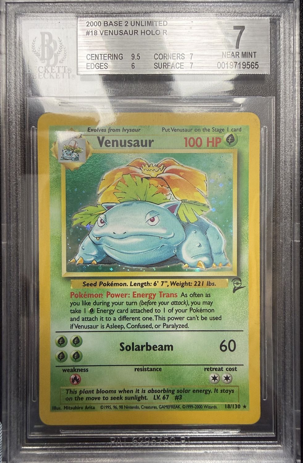BGS 7 - 2000 Base 2 Unlimited #18 Venusaur Holo R [0019719565]