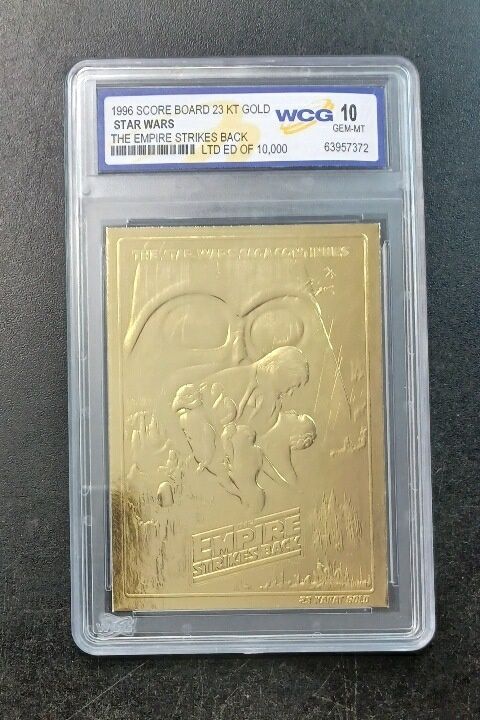 WCG - 10 1996 Score Board 23kt Gold Star Wars: The Empire Strikes Back LTD ED OF 10,000 [63957372]