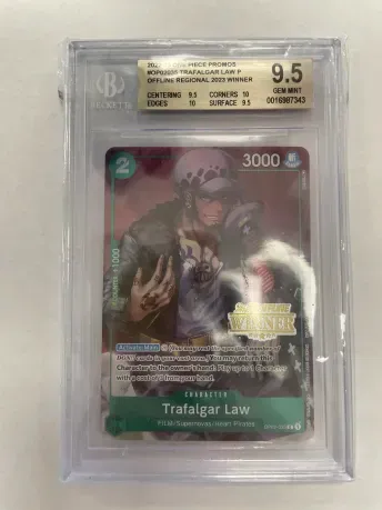 BECKETT 9.5 - 2022-23 ONE PIECE PROMO REGIONAL WINNER TRAFALGAR LAW [0016987343]