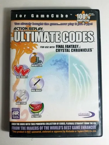 Action Replay Ultimate Codes Final Fantasy Crystal Chronicles - Gamecube