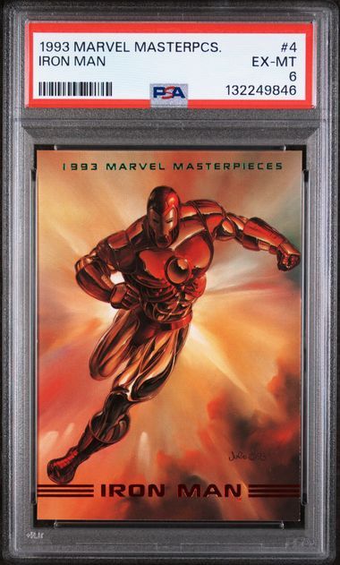 PSA- 6- 1993 MARVEL MASTERPIECES IRON MAN #4 [132249846]