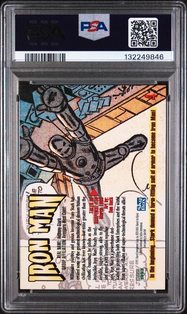 PSA- 6- 1993 MARVEL MASTERPIECES IRON MAN #4 [132249846]