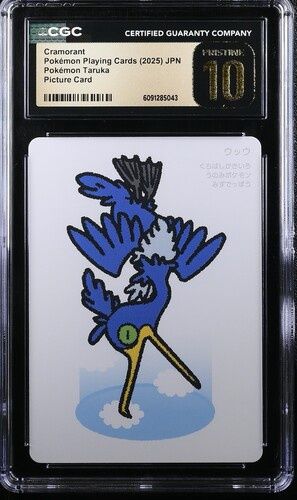 CGC - 10 - 2025 Pokemon Cramorant Playing Cards Pokemon Taruka Picture Card JPN [6091285043]