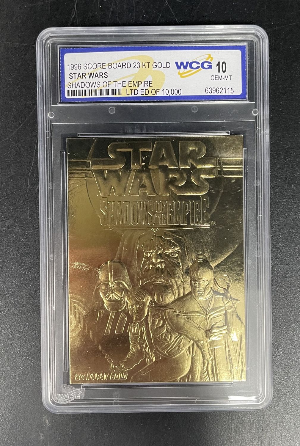 WCG - 10 - 1996 Score Board Star Wars Shadows of the Empire 23KT Gold [63962115]
