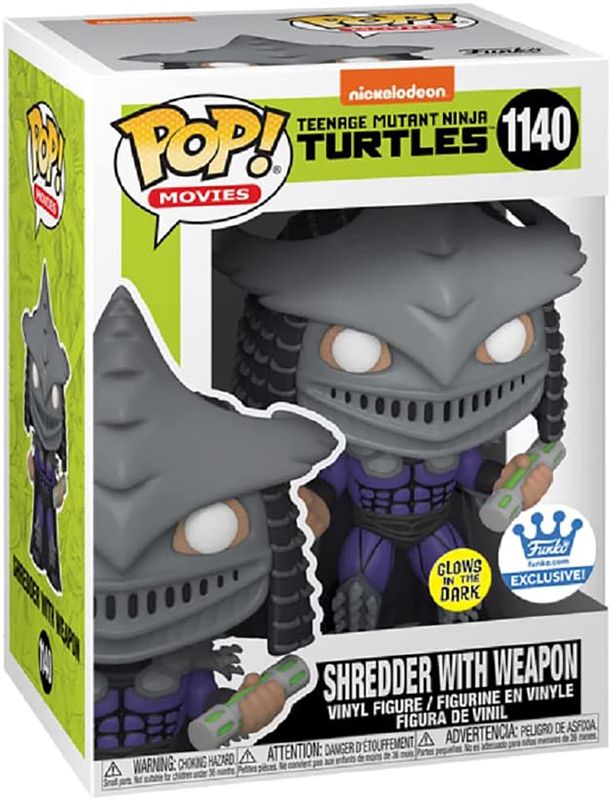 Funko Pop! #1140 Shredder with Weapon - TMNT - Glow in the Dark