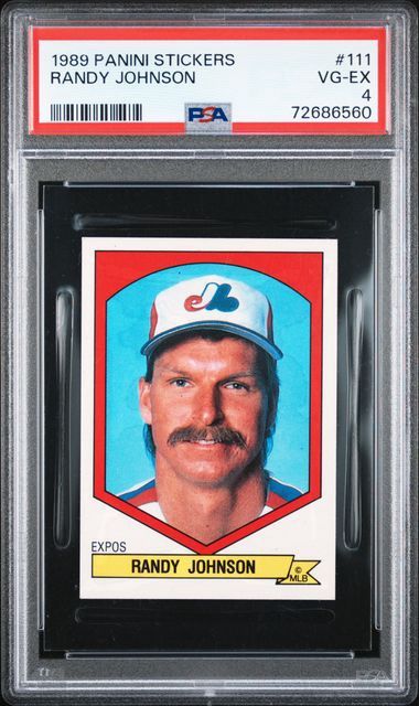 PSA 4 - 1989 Panini Stickers Randy Johnson #111 [72686560]