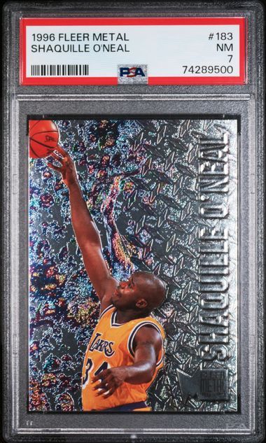 PSA 7 - 1996 Fleer Metal Shaquille O'Neal #183 [74289500]