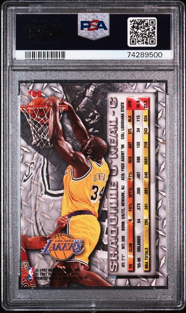 PSA 7 - 1996 Fleer Metal Shaquille O'Neal #183 [74289500]