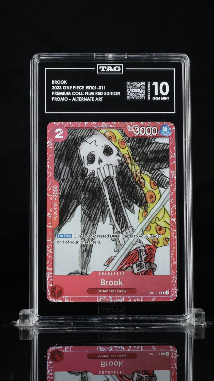 TAG 10 - 2023 One Piece Brook #ST01-011 Premium Coll: Film Red Promo - Alternate Art [M9036492]