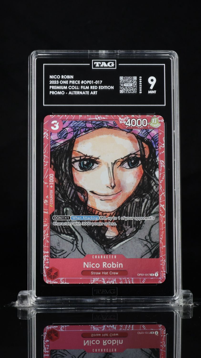 TAG 9 - 2023 One Piece Nico Robin #OP01-017 Premium Coll: Film Red Edition Promo - Alternate Art [S9523953]