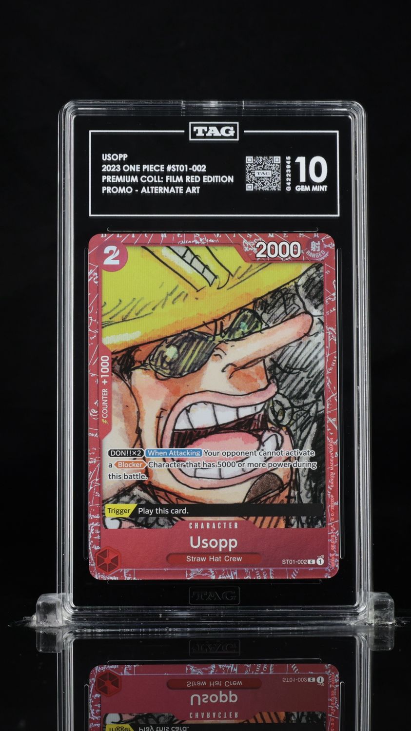 TAG 10 - 2023 One Piece Usopp #ST01-002 Premium Coll: Film Red Edition Promo - Alternate Art [G4223945]