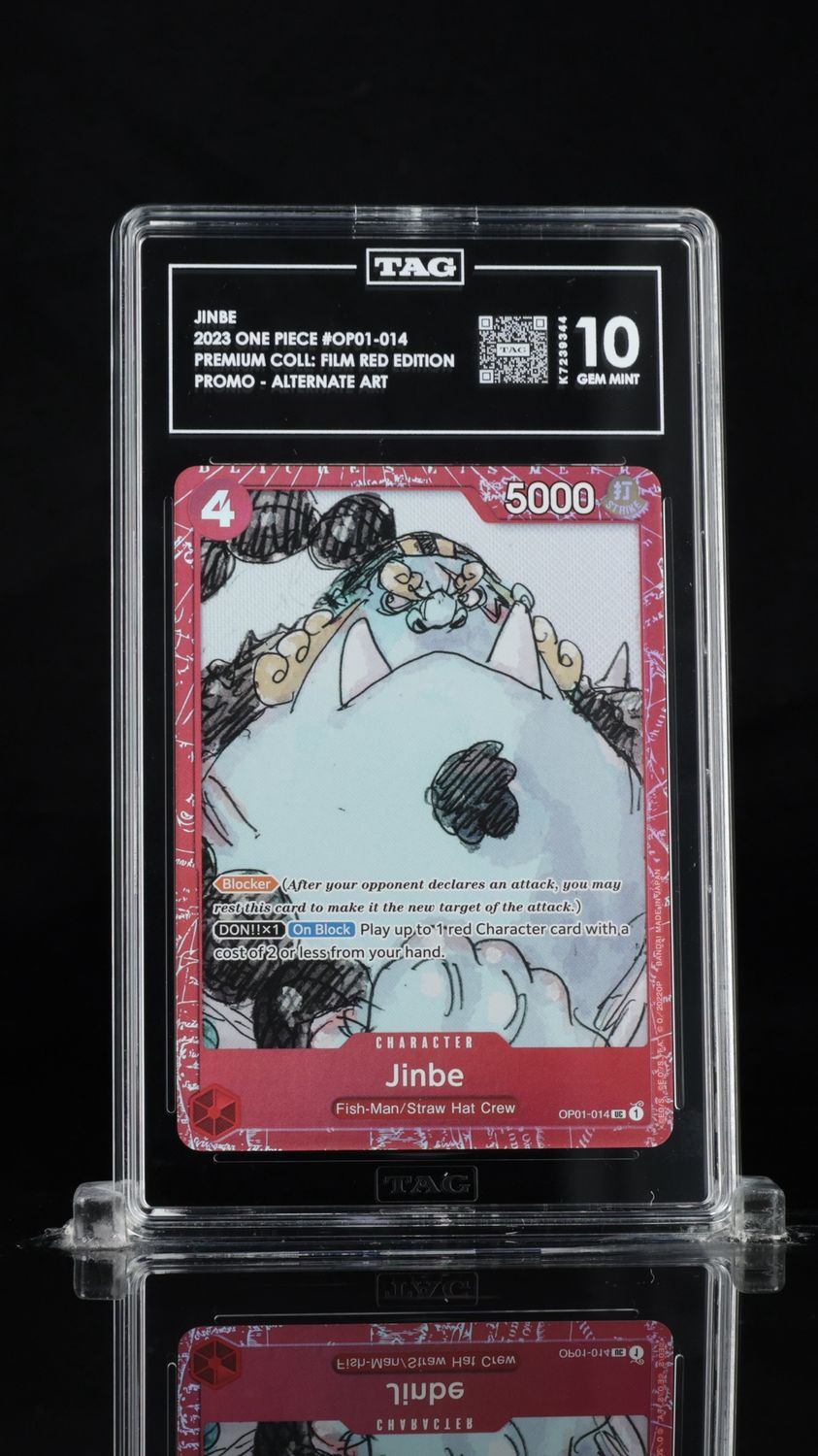 TAG 10 - JINBE 2023 ONE PIECE PREMIUM CARD COLLECTION FILM RED EDITION #OP01-014 (k7239344)