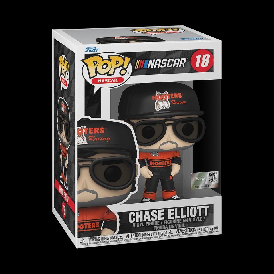 Funko Pop! #18 Chase Elliot - Nascar, Condition: Good, Exclusive: None, Variant: None