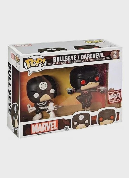 Funko Pop! 2 Pack Bullseye / Daredevil - Marvel, Condition: Good, Exclusive: Marvel Exclusive Collector Corps, Variant: None