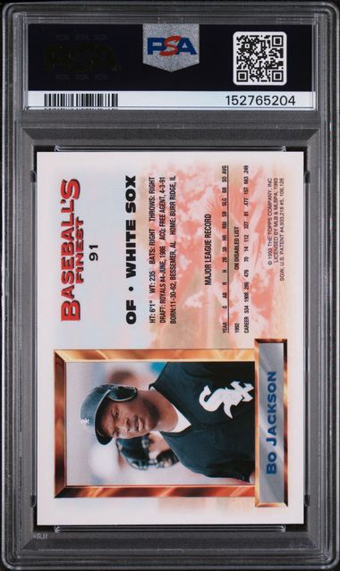 PSA - NM-MT 8  - 1993 Finest Bo Jackson #91 [152765204]