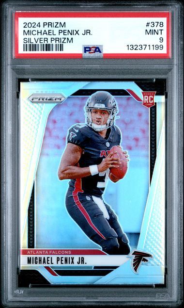 PSA - 9 2024 Prizm Michael Fenix Jr. Silver Prizm #278 [132371199]