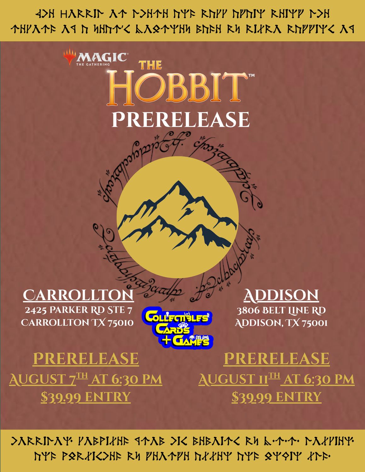 MTG: The Hobbit Prerelease - Carrollton