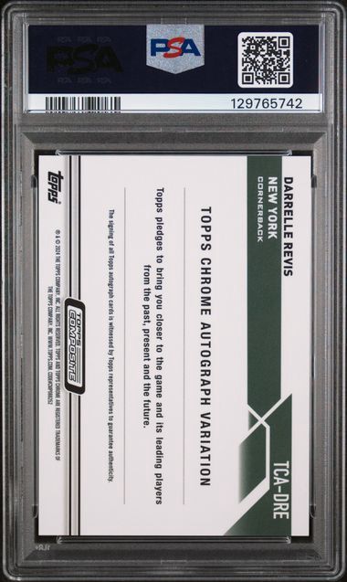PSA - 10 2023 Topps Composite Chrome Autographs Darrelle Revis #TCADRE [129765742]