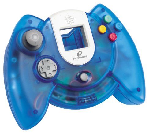 Third Party Astroblast Turquoise Clear Controller - Dreamcast