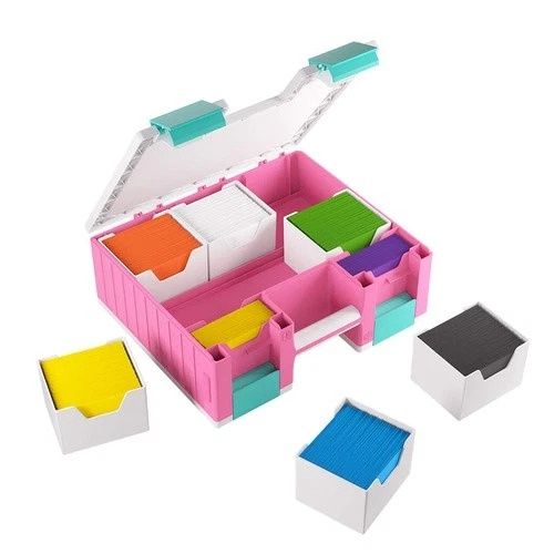 Gamegenic Game Castle Storage Box - Pink/Teal