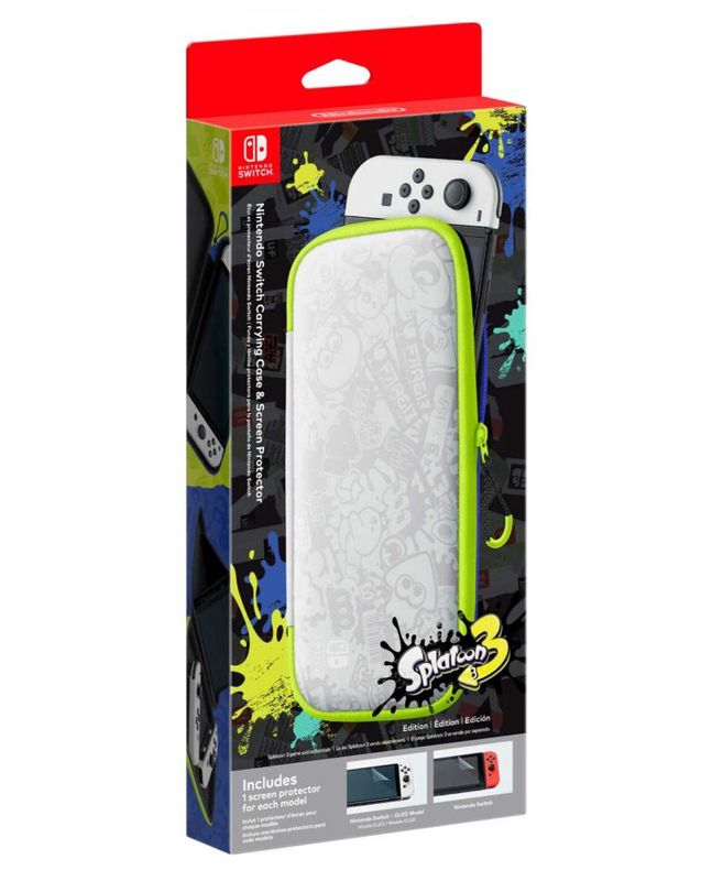 Nintendo Switch Carrying Case &amp; Screen Protector - Splatoon