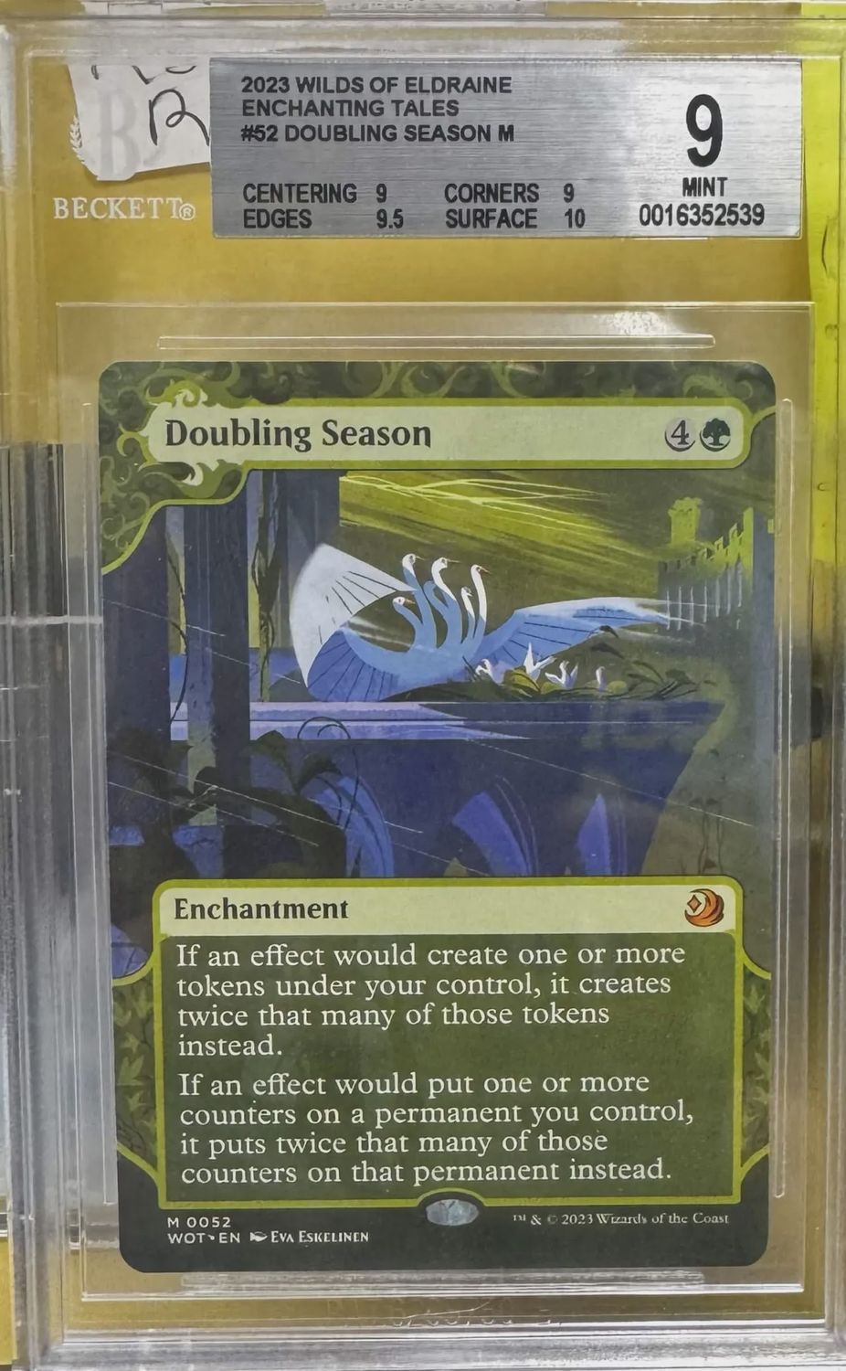 BGS 9 - 2023 Wilds of Eldraine Enchanting Tales #52 Doubling Season M - [0016352539]