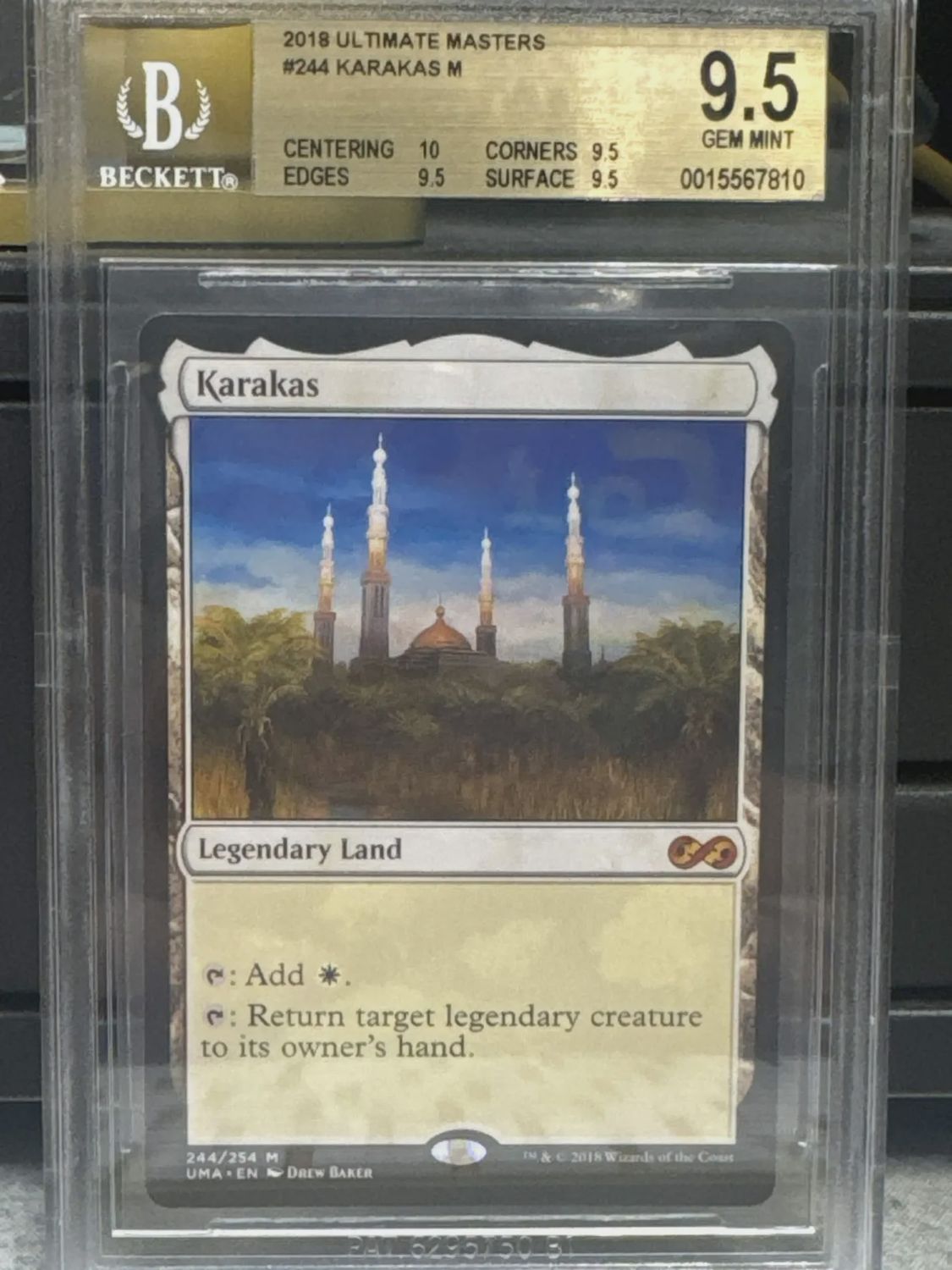BGS 9.5 - 2018 Ultimate Masters #244 Karakas M - [0015567810]