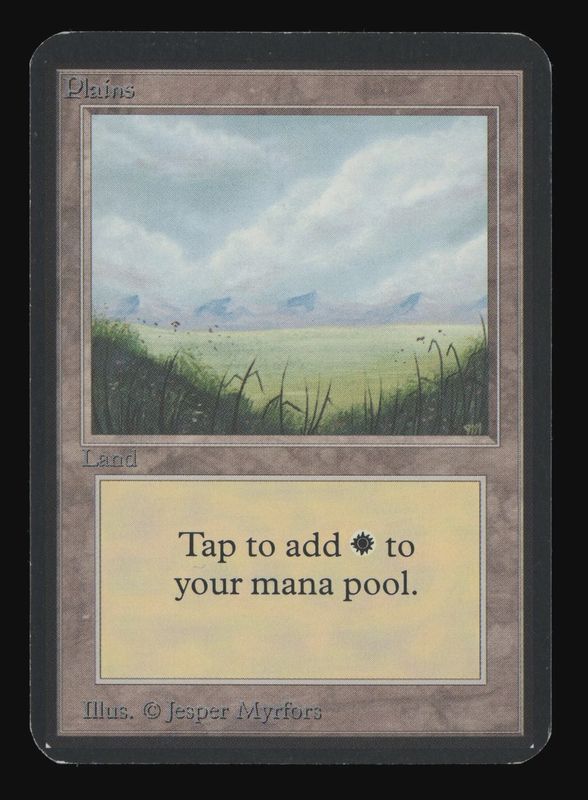 MANA 6 - Plains Magic The Gathering 1993  Limited Edition Alpha [22115476]