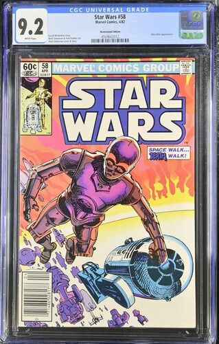 CGC 9.2 - Star Wars #58 Marvel Comics 4/82 Newsstand Edition [4569602012]
