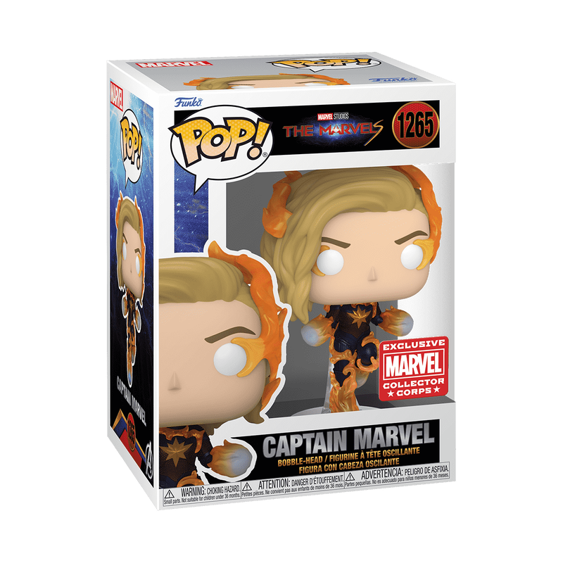 #1265 Marvel - Captain Marvel - Marvel Collector Corps Exclusive - Funko Pop!